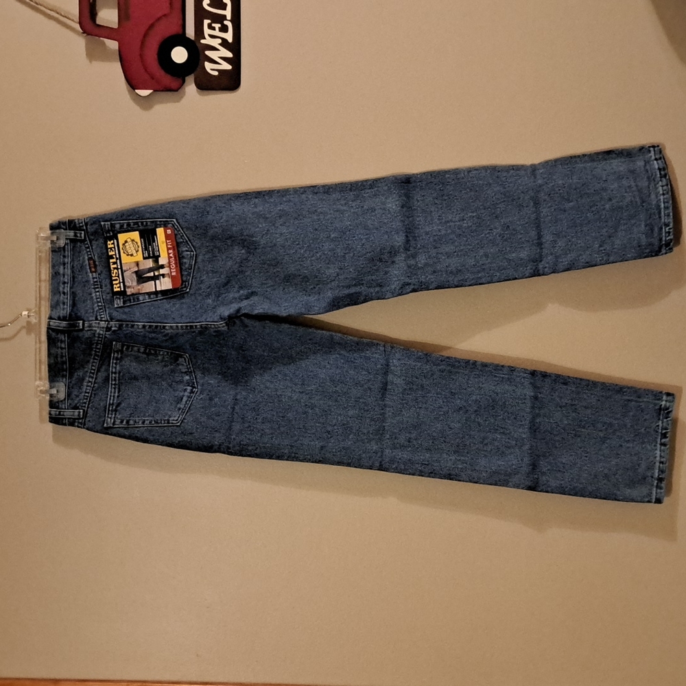 NWT Men's Rustler Regular Fit Straight Leg Jeans Size 29×32